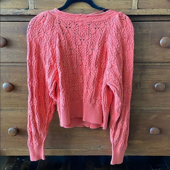 Free People Coral Open Cable Knit Sweater - Picture 3 of 4